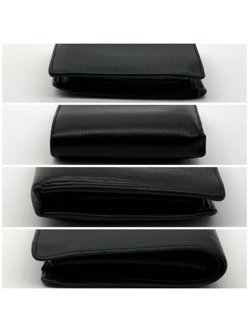 Louis Vuitton Portefeuille Marco Epi Black Bifold Compact Wallet
